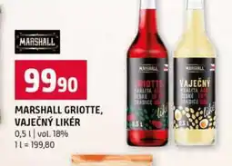 Terno MARSHALL GRIOTTE, VAJEČNÝ LIKÉR 0,5l vol. 18% nabídka
