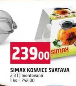 Terno SIMAX KONVICE SVATAVA 2,3l montovaná nabídka