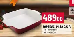 Terno ZAPÉKACÍ MÍSA CASA 1 ks čtvercová nabídka
