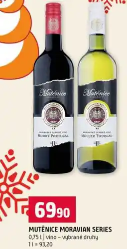 Terno MUTĚNICE MORAVIAN SERIES 0,75l vino vybrané druhy nabídka