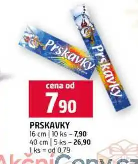 Terno PRSKAVKY 16 cm 10 ks 40 cm 5 ks nabídka