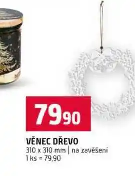 Terno VĚNEC DŘEVO 310 x 310 mm na zavěšení nabídka