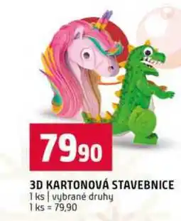 Terno 3D KARTONOVÁ STAVEBNICE 1 ks vybrané druhy nabídka