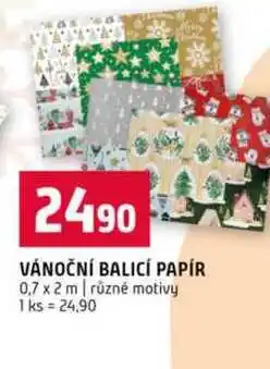 Terno VÁNOČNÍ BALICÍ PAPÍR 0,7 x 2 m různé motivy nabídka