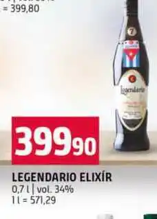 Terno LEGENDARIO ELIXÍR 0,7l vol. 34% nabídka