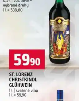 Terno ST. LORENZ CHRISTKINDL GLÜHWEIN 1l svařené víno nabídka