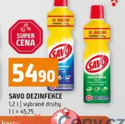 Terno SAVO DEZINFEKCE 1,2l vybrané druhy nabídka