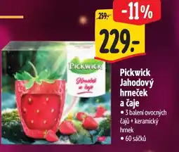 Albert Pickwick Jahodový hrneček a čaje nabídka