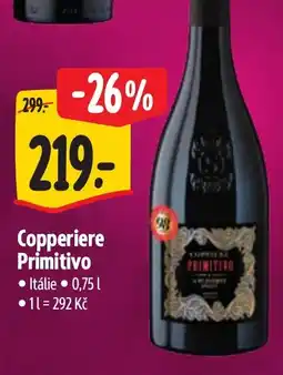 Albert Copperiere Primitivo nabídka