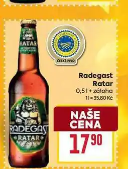 Billa Radegast Ratar 0,5l nabídka