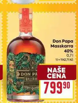 Billa Don Papa Masskarra 40% 0,7l nabídka