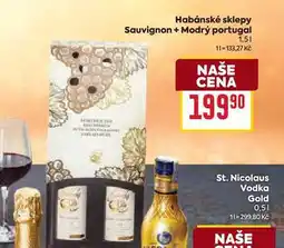 Billa Habánské sklepy Sauvignon + Modrý portugal 1,5l nabídka