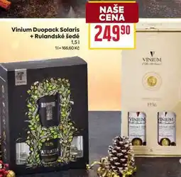 Billa Vinium Duopack Solaris + Rulandské šedé 1,5l nabídka