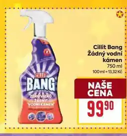 Billa Cillit Bang Žádný vodní kámen 750 ml nabídka