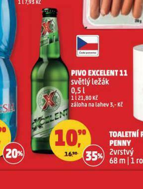 Penny Market Pivo excelent 11 nabídka