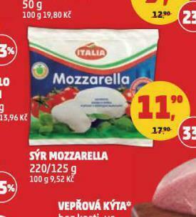 Penny Market Sýr mozzarella nabídka