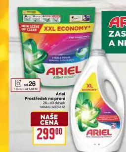 Billa Ariel Prostředek na praní 26-40 dávek nabídka