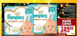 Billa Pampers Premium care Plenky newborn 32/72 ks nabídka