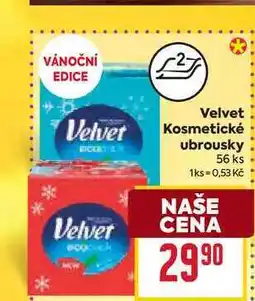 Billa Velvet Kosmetické ubrousky 56 ks nabídka