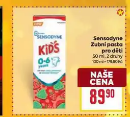 Billa Sensodyne Zubní pasta pro děti 50 ml nabídka