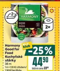 Billa Harmony Good for Food Kuchyňské utěrky 38 m nabídka