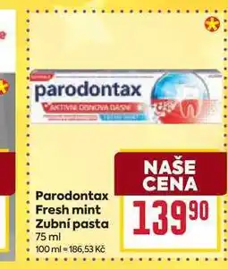 Billa Parodontax Fresh mint Zubní pasta 75 ml nabídka