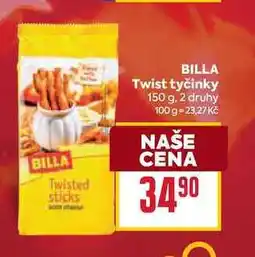 Billa BILLA Twist tyčinky 150 g nabídka