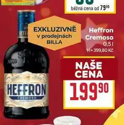 Billa Heffron Cremoso 0,5l nabídka