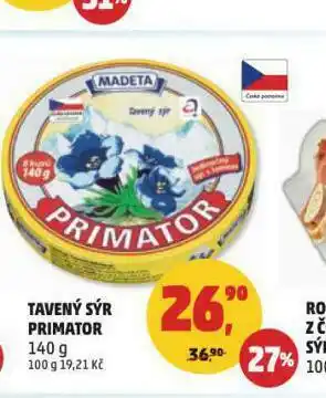 Penny Market Tavený sýr primátor nabídka