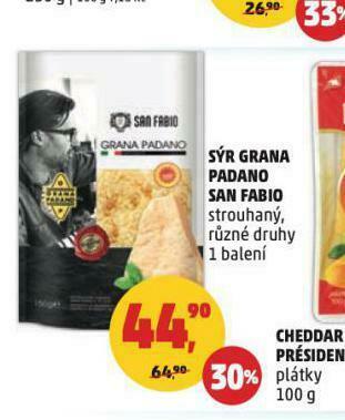 Penny Market Sýr grana padano san fabio nabídka