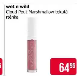 Teta wet n wild Cloud Pout Marshmallow tekutá rtěnka nabídka