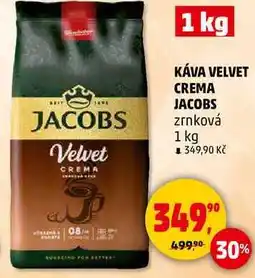 Penny Market KÁVA VELVET CREMA JACOBS zrnková, 1 kg nabídka