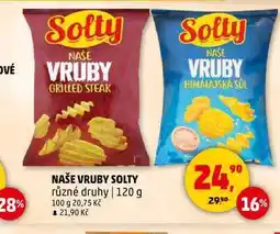 Penny Market NAŠE VRUBY SOLTY, 120 g nabídka