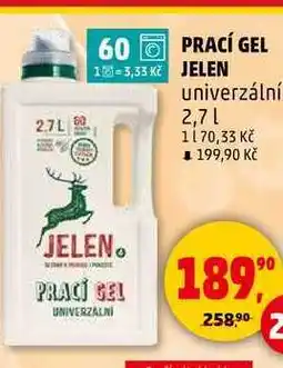 Penny Market PRACÍ GEL JELEN, 2,7 l nabídka