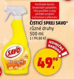 Penny Market ČISTICÍ SPREJ SAVO, 500 ml nabídka