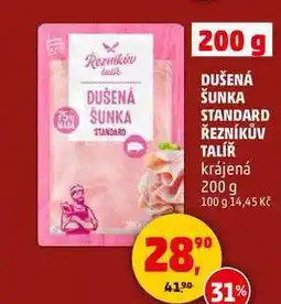 Penny Market DUŠENÁ ŠUNKA STANDARD ŘEZNÍKŮV TALÍŘ, 200 g nabídka