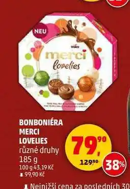 Penny Market BONBONIÉRA MERCI LOVELIES, 185 g nabídka