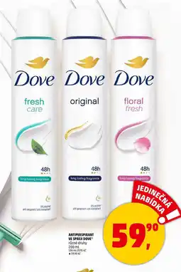 Penny Market ANTIPERSPIRANT VE SPREJI DOVE, 200 ml nabídka