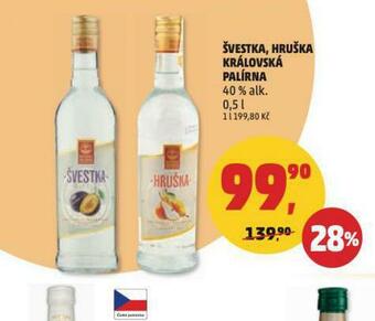 Penny Market Švestka, hruška královská palírna nabídka