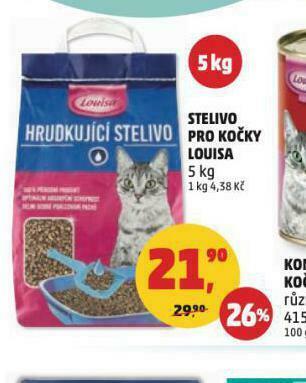 Penny Market Louisa stelivo pro kočky nabídka