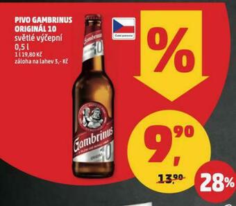 Penny Market Pivo gambrinus originál nabídka