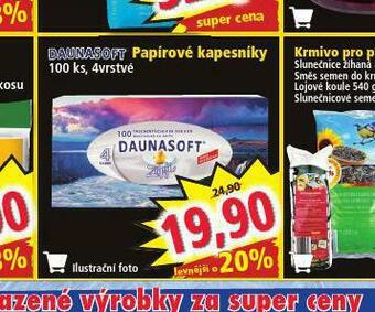 Norma Daunasoft papírové kapesníky nabídka