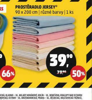 Penny Market Prostěradlo jersey nabídka