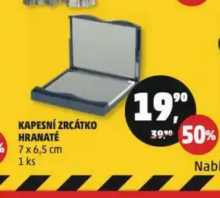 Kapesní zrcátko hranaté