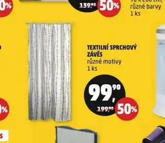 Penny Market Textilní sprchový závěs nabídka