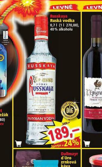 Norma Ruská vodka nabídka