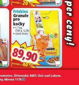 Norma Friskies granule pro kočky nabídka