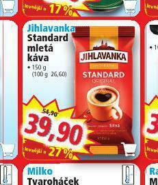 Norma Jihlavanka standard mletá káva nabídka