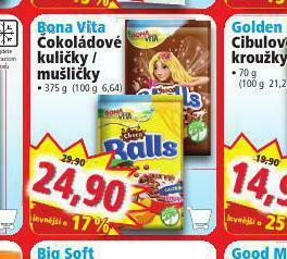 Norma Bona vita čokoládové kuličky / mušličky nabídka