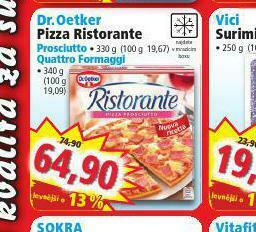 Norma Dr. oetker pizza ristorante nabídka